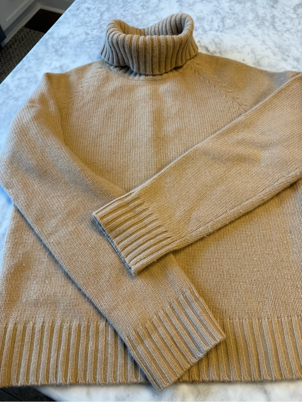 Lauren Ralph Lauren Merino Wool Cashmere Angora Turtleneck Sweater L